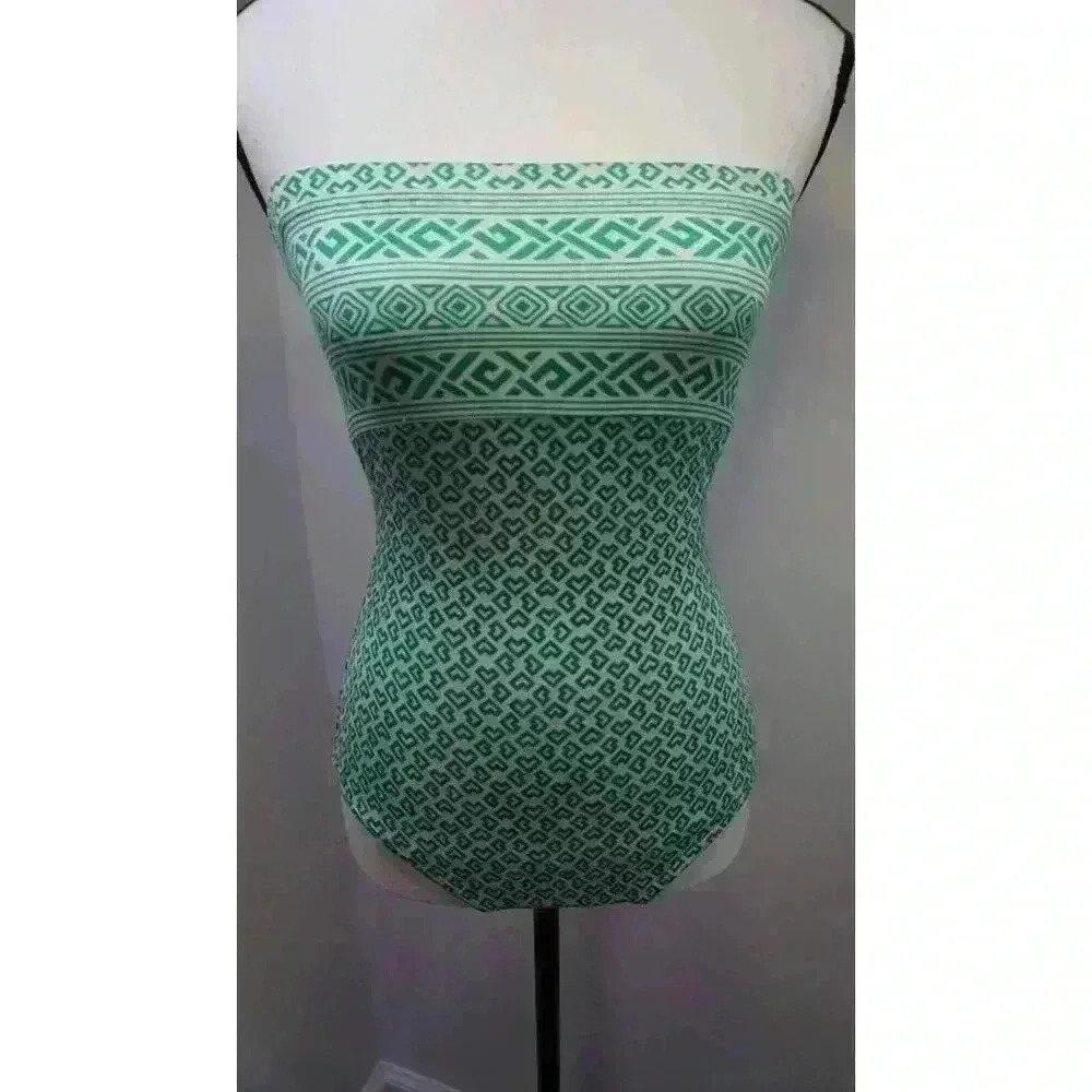 Vintage 1980s Cole of California Bandeau One Piece, Size 8